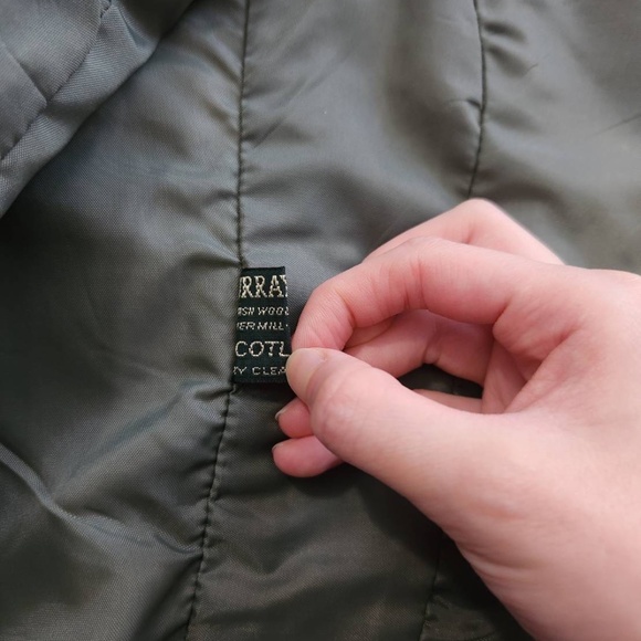 Vintage Checkered Irish Wool Vest Size XS (Green, Brown, Beige) - Picture 5 of 6